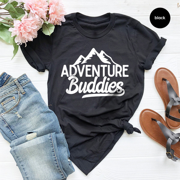 Matching Camping Shirts, Camping Shirts, Family Travel Shirts, Adventure Buddies, Nature Lover Shirts,Hiking Friend Shirt,Vacations Shirt - 3.jpg