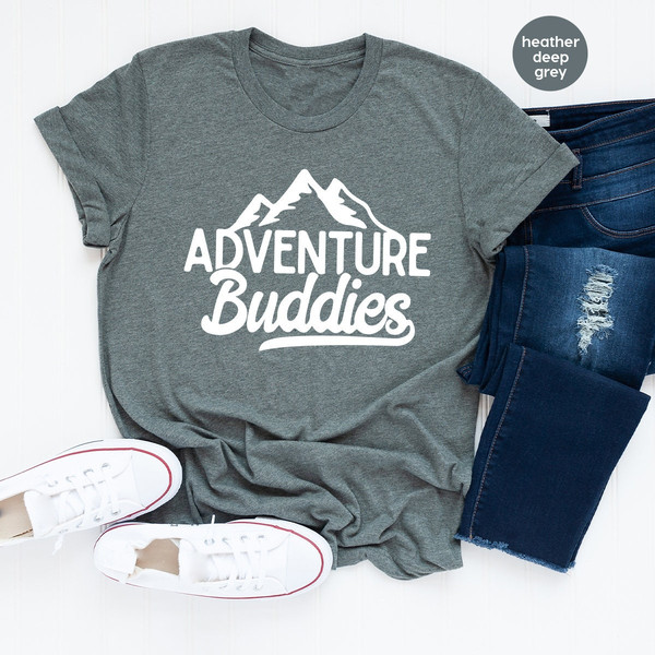 Matching Camping Shirts, Camping Shirts, Family Travel Shirts, Adventure Buddies, Nature Lover Shirts,Hiking Friend Shirt,Vacations Shirt - 5.jpg