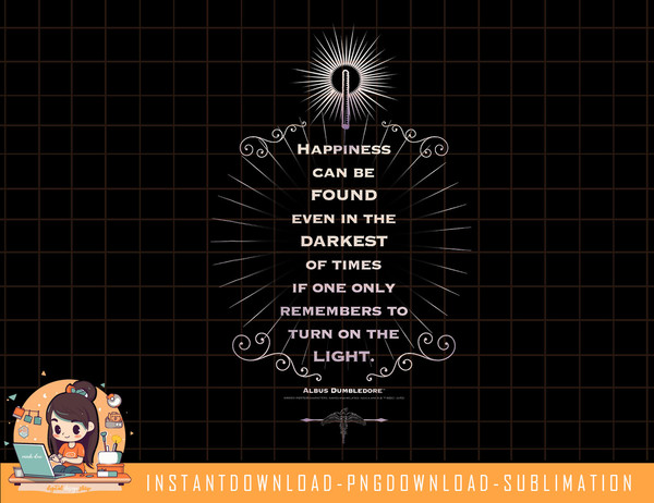 Harry Potter Dumbledore Happiness Can Be Found Quote png, sublimate, digital download.jpg