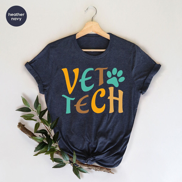 Retro Vet Tech Shirts for Women, Vet Tech Week Gifts for Veterinarian, Veterinary Nurse Shirts, Crewneck Veterinarian T Shirts, Vet Gifts - 1.jpg