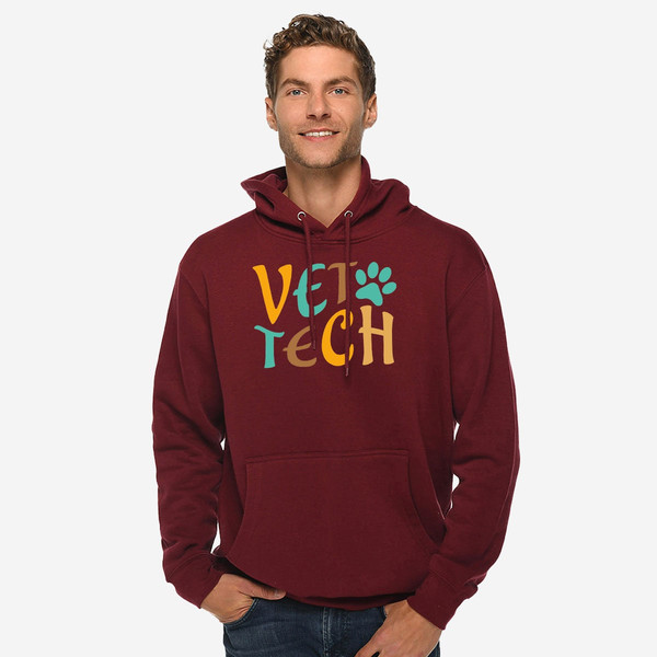 Retro Vet Tech Sweatshirt, Unisex Vet Tech Hoodie, Veterinarian Long Sleeve Shirt, Veterinary Hoodie, Vet Tech Week Gifts for Veterinarian - 9.jpg