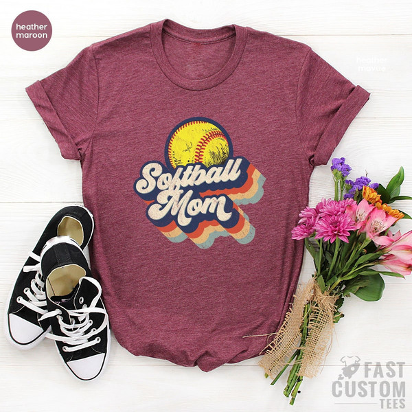 Softball Mom Shirt, Retro Softball, Mom Shirt, Softball Mom, Softball Shirt, Softball Mom Shirts, Mother Day Shirt, Softball, Mom Shirt Gift - 1.jpg