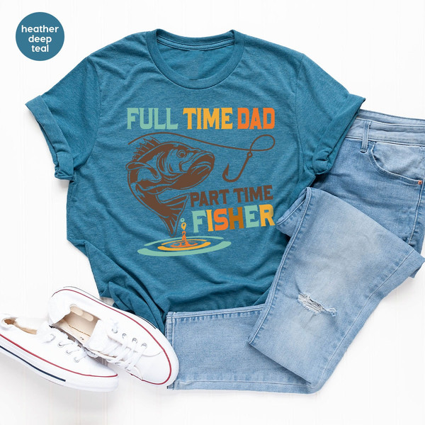 Trendy Fisherman Shirt, Funny Fathers Day Gifts, Fishing Dad Graphic Tees, Groovy Dad Clothing, Daddy TShirt, Gifts from Kids, Gift for Papa - 3.jpg