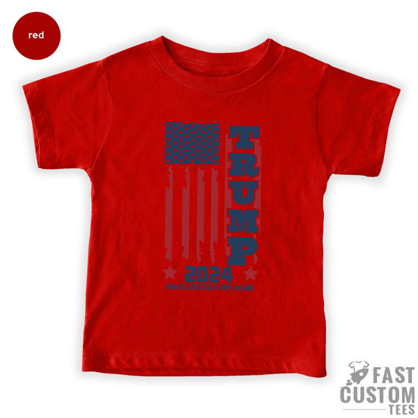 Trump Flag Baby Clothes, Trump 2024 Baby Kids Tee, Political, Republican Bodysuit, Trump 2024 Toddler Shirt - 4.jpg