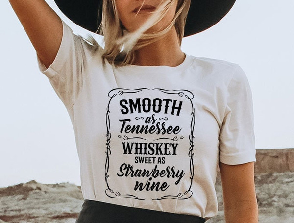 Smooth As Tennessee Whiskey Shirt, Country Shirt, Whiskey Shirt, Country Music Shirt, Drinking Shirt - 1.jpg