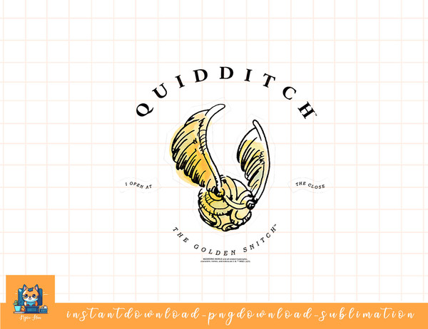 Harry Potter Golden Snitch I Open at the Close png, sublimate, digital download.jpg