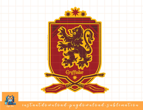 Harry Potter Gryffindor Broomstick Badger Logo png, sublimate, digital download.jpg