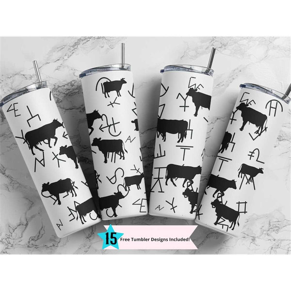 Black Cow Print Stainless Steel 20oz Tumbler – Little Kiwi Creations