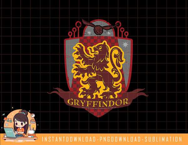 Harry Potter Gryffindor Quidditch Crest png, sublimate, digital download.jpg