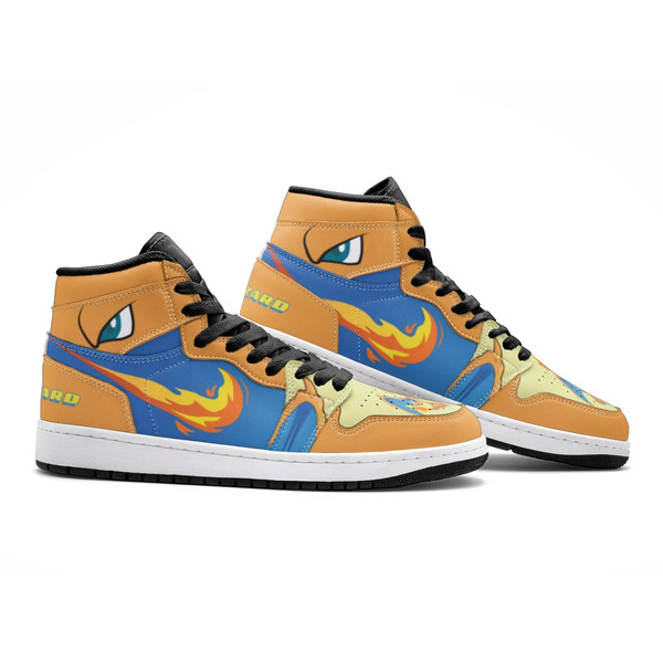 Charizard Starter Pokemon JD1 Shoes, Charizard Starter Pokemon Jordan 1 Shoes, Pokemon Sneaker, Charizard Starter Shoes