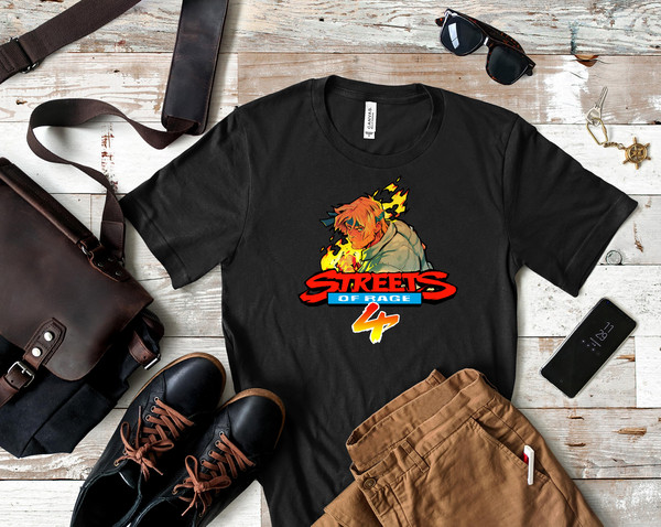 Funny Gifts Streets Of Rage 4 Logo With Axel Idol Gift Fot You Classic T-Shirt 355_Shirt_Black.jpg