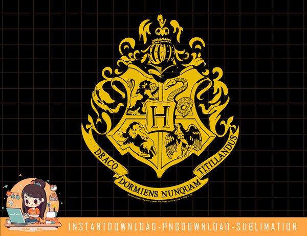 Harry Potter Hogwarts Crest Longsleeve T Shirt Long Sleeve png, sublimate, digital download.jpg