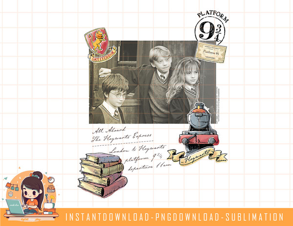 Harry Potter Hogwarts Express Platform 9 and 34 png, sublimate, digital download.jpg