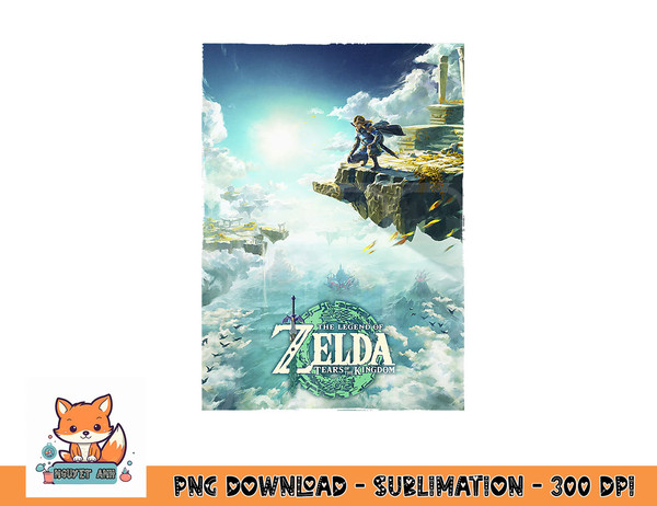 The Legend of Zelda Tears Of The Kingdom Box Art Poster png, digital download copy.jpg