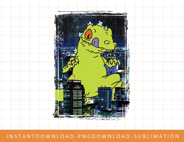Rugrats Reptar In The City Photoreal Graphic png, sublimate, digital print.jpg