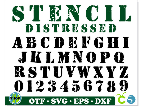 Stencil Font OTF, Stencil Font svg Cricut, Stencil letters s - Inspire  Uplift