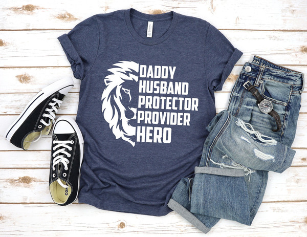 Husband Gift Husband Daddy Protector Hero Fathers Day Gift Funny Shirt Men Dad Shirt Wife to Husband Gift - 1.jpg