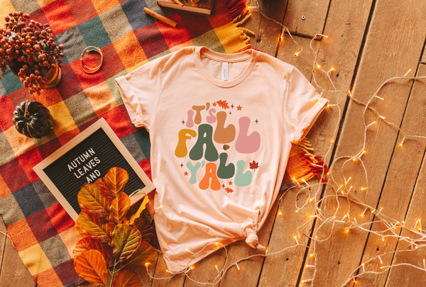 Love Fall Y'All Shirt, Leopard Print Fall Shirt, Thanksgiving,Hello Pumpkin, Fall Vibes, Peace Love Thanksgiving, Family Thanksgiving Shirt - 3.jpg