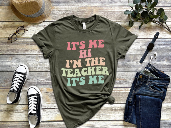 Matching Teacher Shirts, Teacher Shirt  Kindergarten Teacher Shirt  Teacher Gift  It's Me Hi I'm The Teacher It's Me - 3.jpg