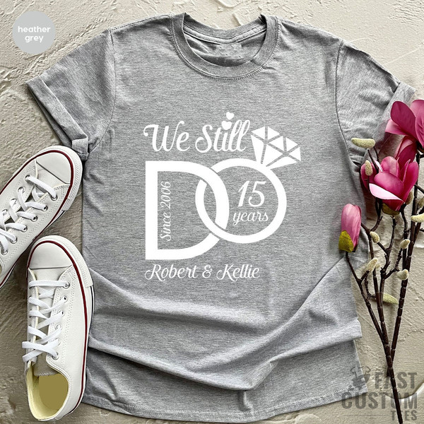 Custom Anniversary Shirt, Custom Anniversary Gift, Anniversary Gift For Wife, Anniversary Gift, Custom Wedding Shirt, Couples Matching Shirt - 4.jpg