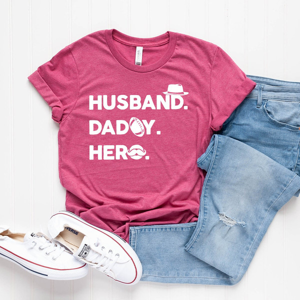 Dad Shirts, Husband Daddy Hero, Fathers Day Gifts, Funny Dad T-Shirt, Hero Shirt, Husband Shirt, Baby Announcement Shirts For Men, New Dad - 7.jpg