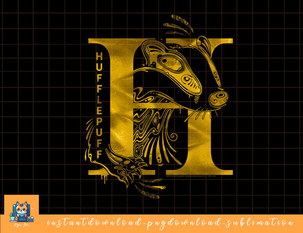 Harry Potter Hufflepuff H Logo png, sublimate, digital download.jpg
