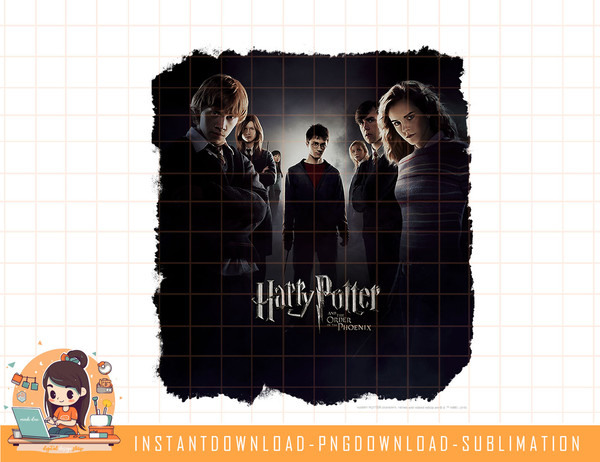 Harry Potter Order Of The Phoenix Group Shot Poster png, sublimate, digital download.jpg