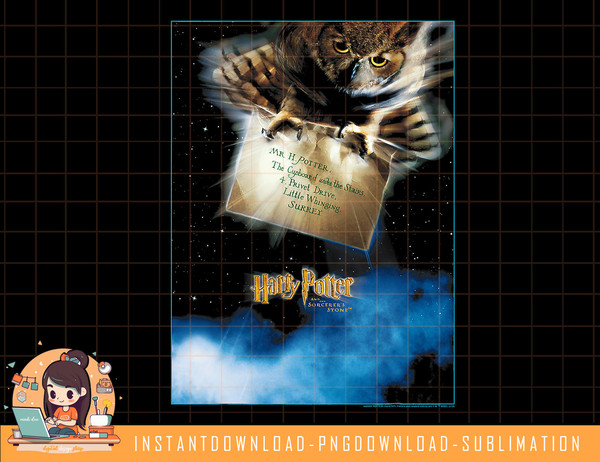 Harry Potter Owl Poster png, sublimate, digital download.jpg