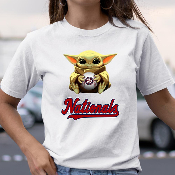 MLB Baseball Washington Nationals Star Wars Baby Yoda Shirt