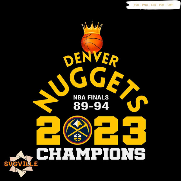 Denver Nuggets 2023 NBA Finals Champions PNG Silhouette Files