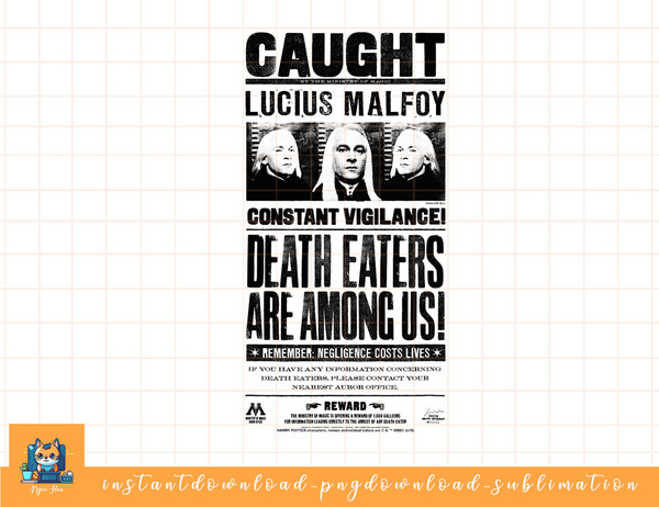 Harry Potter Lucius Malfoy Caught Poster png, sublimate, digital download.jpg