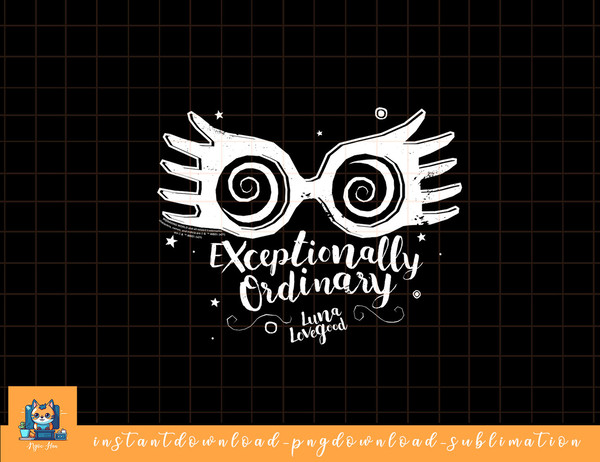 Harry Potter Luna Lovegood Exceptionally Ordinary png, sublimate, digital download.jpg