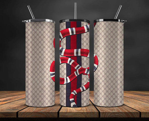 Logo Fashion Tumbler Wrap , Gucci, Louis Vuitton, Chanel, Coach,Dior,  Skinny Tumbler 77