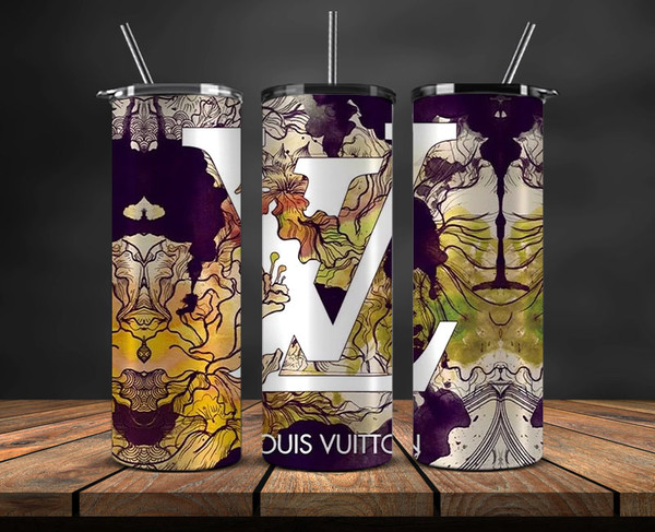 Logo Fashion Tumbler Wrap , Gucci, Louis Vuitton, Chanel, Co