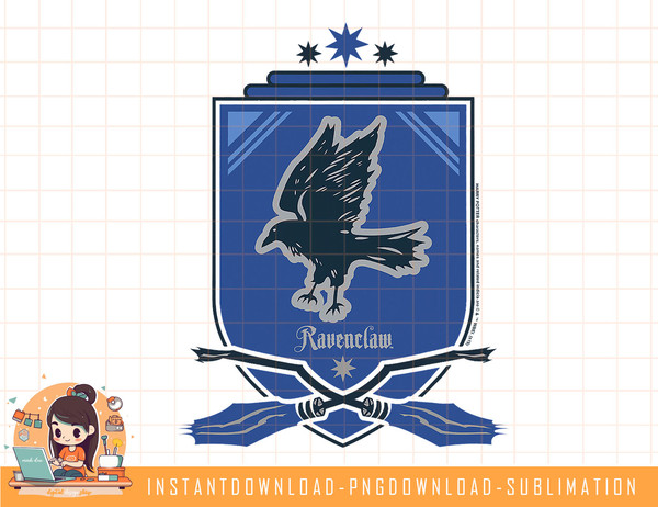 Harry Potter Ravenclaw Quidditch Crest png, sublimate, digit - Inspire  Uplift