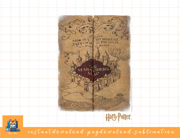Harry Potter Marauder s Map png, sublimate, digital download,prints.jpg