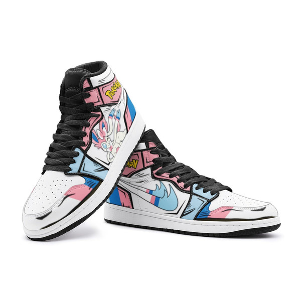 Sylveon Pokemon JD1 Shoes, Sylveon Pokemon Jordan 1 Shoes, Pokemon Shoes, Pokemon Sneaker, Sylveon Pokemon Shoes Sneaker