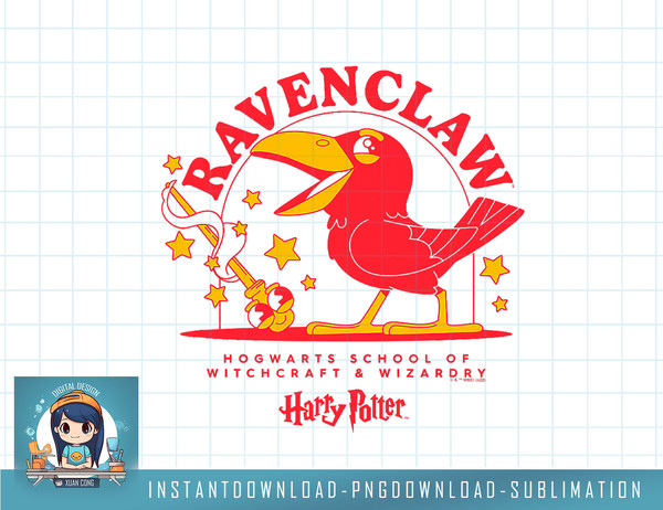 Harry Potter Ravenclaw Hogwarts Magic Wand School Badge png, sublimate, digital download.jpg