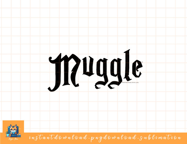 Harry Potter Muggle White png, sublimate, digital download.jpg