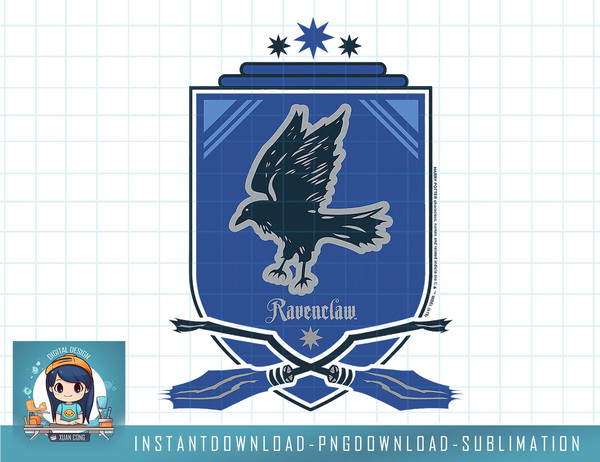 Harry Potter Ravenclaw Quidditch Crest png, sublimate, digital download.jpg