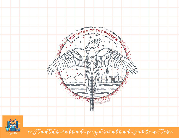 Harry Potter Order of the Phoenix Logo png, sublimate, digital download.jpg