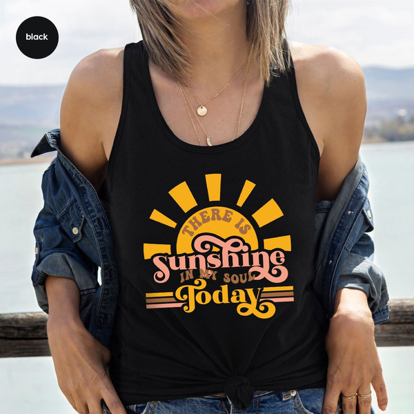 Sunshine Tank, Retro Tank, Positive Graphic Tees, Summer Tank, Sun Tank, Tank for Women, Gift for Her, Motivational Tank - 3.jpg