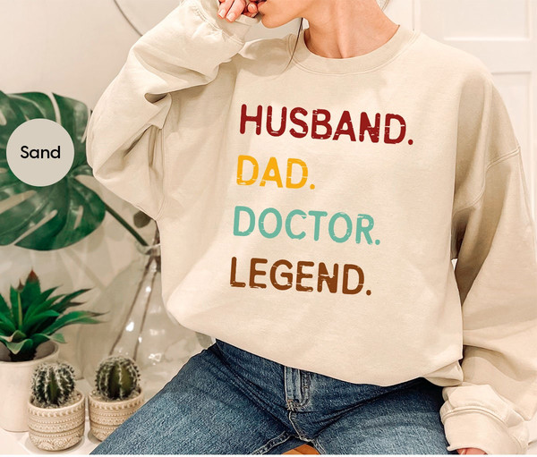 Vintage Dad Shirt, Gifts for Dad, Doctor Dad Sweatshirt, Husband Gifts from Wife, Fathers Day Gifts, Retro Doctor Shirts, Doctor Gifts - 7.jpg