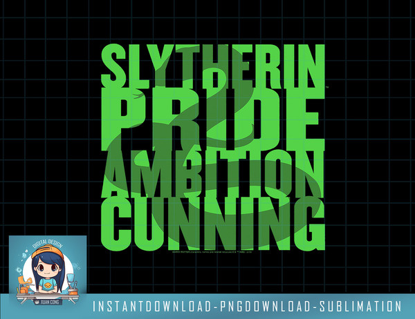 Harry Potter Slytherin Snake Silhouette Text png, sublimate, digital download.jpg