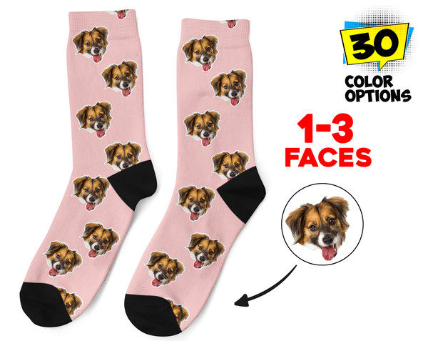 Custom Face Socks, Personalized Photo Socks, Picture Socks, Face on Socks, Customized Funny Photo Gift For Her, Him or Best Friends - 1.jpg