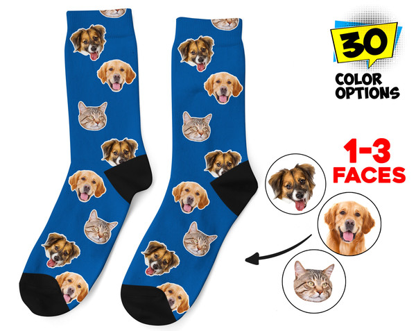 Custom Face Socks, Personalized Photo Socks, Picture Socks, Face on Socks, Customized Funny Photo Gift For Her, Him or Best Friends - 1.jpg