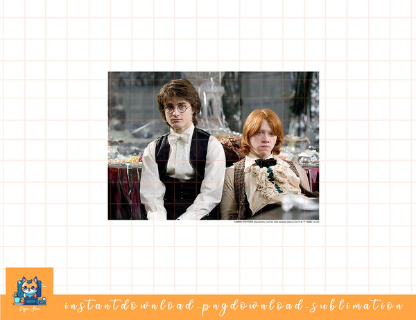 Harry Potter Ron & Harry Yule Ball Portrait png, sublimate, digital download.jpg