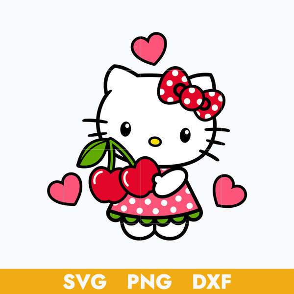 Cow Hello Kitty Heart Svg, Hello Kitty Svg, Kitty Cat Svg, C - Inspire  Uplift