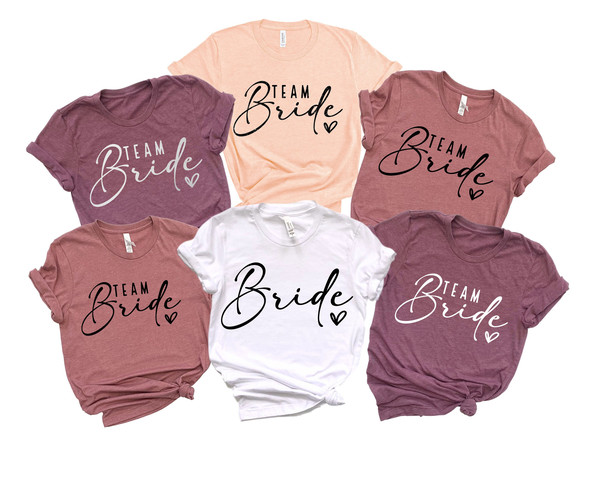 Team Bride Shirts, Bride Shirt, Bachelorette Party Shirts, Bridesmaid Shirts, Bridesmaid Proposal Gift, Bachelorette Shirts, Squad Shirt - 1.jpg