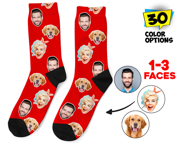 Custom Face Socks, Personalized Photo Socks, Picture Dog Socks, Pet Face on Socks, Customized Funny Photo Gift For Her, Him or Best Friends - 1.jpg